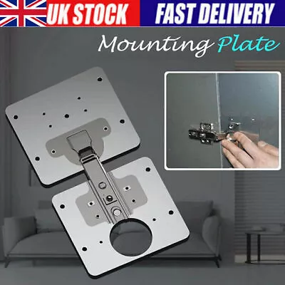 12 Kitchen Cupboard Door Hinge Repair Kit Plate And Fixing Screws Hinges Cabinet • £3.99