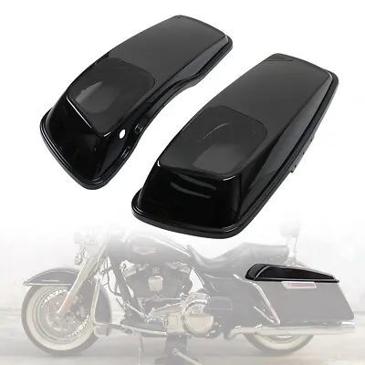 Vivid Black 6x9  Speaker Lids CVO Style For 2014-2023 Harley Touring Saddlebags • $88