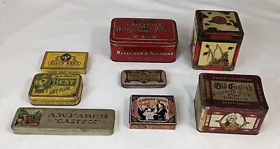 Lot Of Eight Vintage And Antique Storage Tins • $74.99