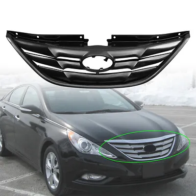 For 2011-2014 Hyundai Sonata Factory Style Front Bumper Upper Grille Black Trim • $39.90