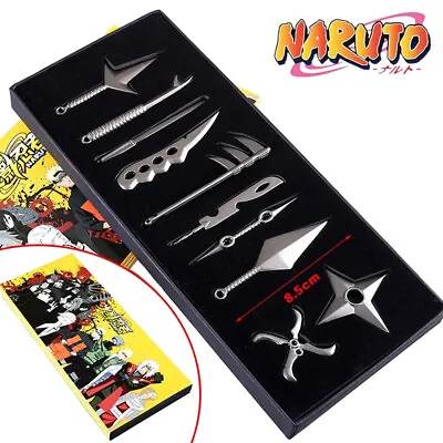 Anime Naruto: Set Of 10 Pcs Uzumaki+Naruto+Hatake+Kakashi Weapons Blade Cosplay • £12.98