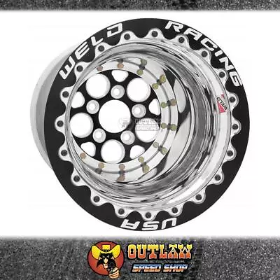 Weld Magnum Drag 2.0 Wheel Blk Centre 15  X 8  X 5 Bc Fits Ford - We86b-508210f • $2670.55