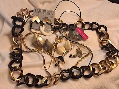 Vintage Retro Vince Camuto Necklace Copper Silver Costume Jewelry Lot 10 Pcs. • $34.99