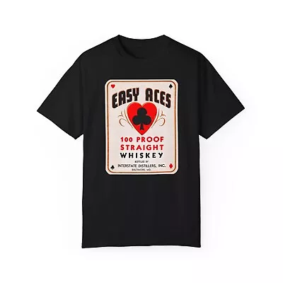 Vintage Easy Aces Whiskey T-Shirt Poker Various SIZES & COLORS • $24.95