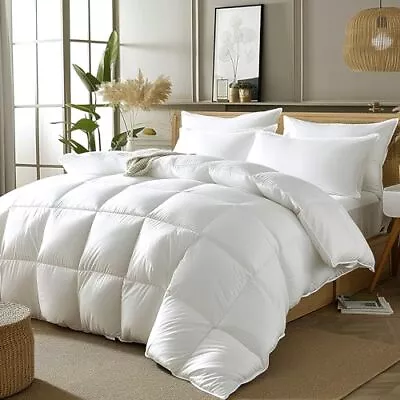 Down Comforter Queen Size Fluffy Duvet Insert Hotel Feather Comforter Ligh... • $34.47