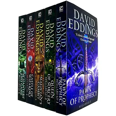 Belgariad Series Books 1-5 Collection Set By David Eddings Pawn Of Prophecy • £23.35