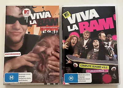 Viva La Bam Season 1-5 (DVD) PAL R4 MTV Bam Margera Jackass Stunts Extreme Sport • $22.47