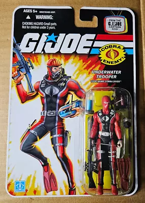 GI Joe 25th Anniversary Cobra Diver Trooper Figure MOC New Cartoon Series 2008 • $26.95