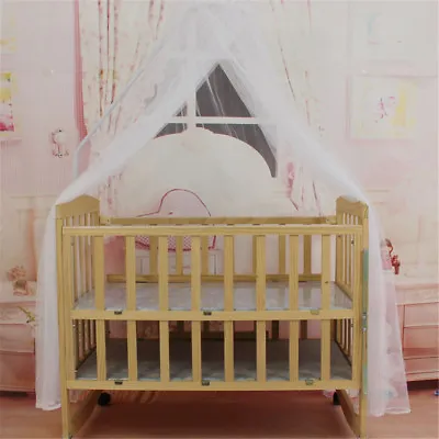 Baby Bed Mosquito Net Mesh Dome Curtain Net For Toddler Crib Cot Canopy • £7.28