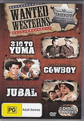 Wanted Westerns - 3:10 To Yuma/Cowboy/Jubal - DVD (3 X DVD Region 4 PAL) • $11