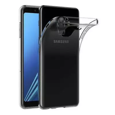 For SAMSUNG GALAXY A8 2018 CLEAR CASE SHOCKPROOF ULTRA THIN GEL SILICONE TPU A 8 • $8.75