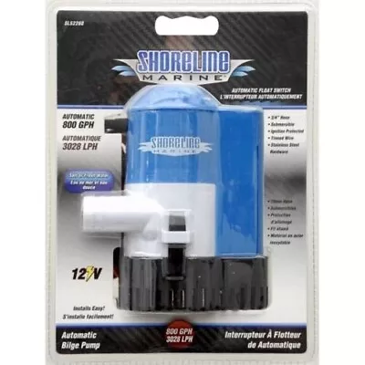 Marine 800 GPH Automatic Bilge Pump Auto Switch 12V 5 Amp 3/4  Hose  Bass Boat • $29.95