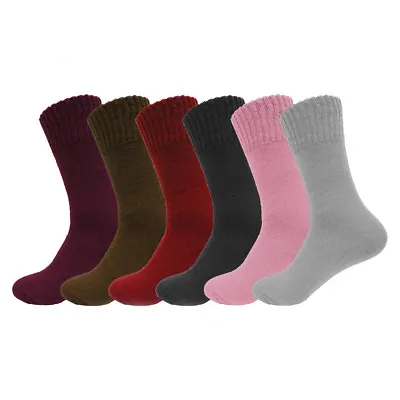 Women's Super Warm Heavy Thermal Merino Wool Winter Socks 4-10 • $5.99