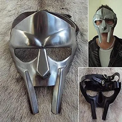 MF Doom Gladiator Mask Mad-villain 18g Mild Steel Face Armour Medieval Hand • $29.99