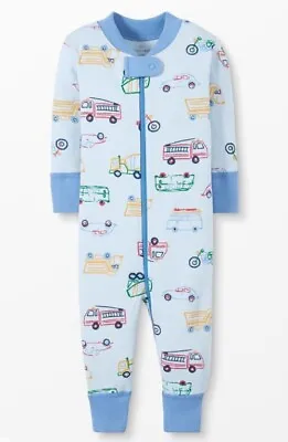 NWT Hanna Andersson Baby Boy Trucks Footless Pajamas One Jumpsuit Boho Wild 0-3m • $32.99