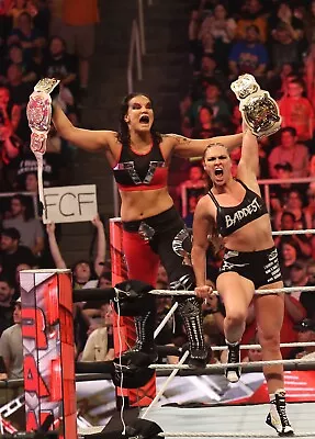 RONDA ROUSEY & SHAYNA BASZLER 8x10 COLOR PHOTO ROH ECW WWE NXT AEW IMPACT 29 • $7.96