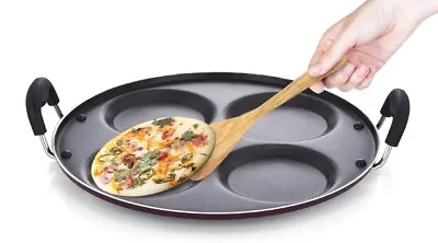 Pancake Pan Non Stick 4 Hole Pancake Frying Pan Fried Eggs Cooking Burger Mold • £16.99