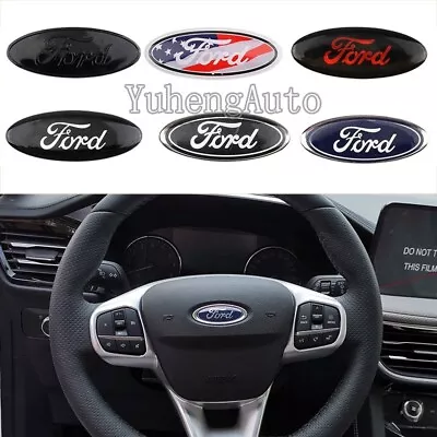 Car Steering Wheel Emblem Sticker Auto Bade Decal For Ford Taurus Mustang Edsel • $11.89