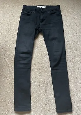 £10.99 • Buy Topman Black Spray On Jeans 30w 32l