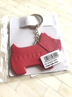 £9.90 • Buy Radley Leather Dog Shape Key Ring, Dark Pink, BNWT