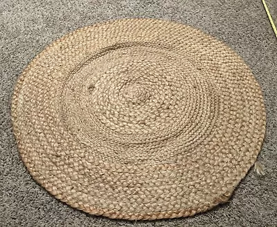 Vintage Authentic Handmade Horse Hair Circular Amish Rug • $259.99