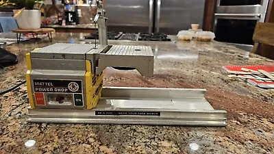 Vintage Mattel   Power Shop Jigsaw Drill Sander Lathe 4 Tools With Case Used • $35
