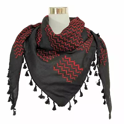 Shemagh Keffiyeh Red Arab Scarf Original Made In Palestine Kufiya Cotton • $15