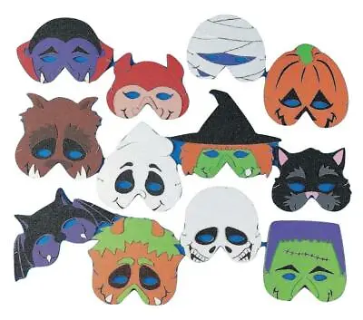 Foam Monster Halloween Birthday Party Masks - Costume Accessories - 12 Pack • $7.95