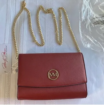 NIB Marilyn Monroe Crossbody Purse  Red Gold Removable Chain Handbag Never Used • $29.99