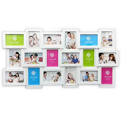 18 Multi Photo Frame Family Love Friends Party Wall Mounted Picture Album Frames • £24.85