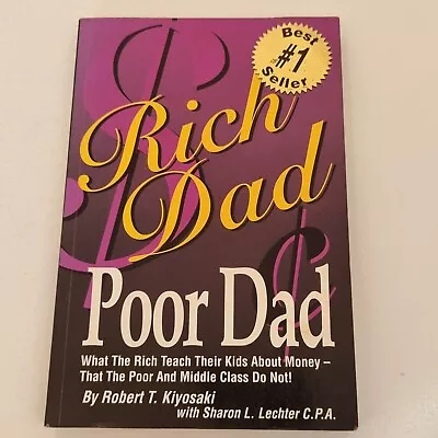 Rich Dad Poor Dad By Robert T. Kiyosaki Paperback Book 2003 Personal Finance • $15.99