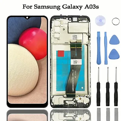 Replacement For Samsung Galaxy A03s SM-A037F/G LCD Touch Screen Digitizer +Frame • £15.88