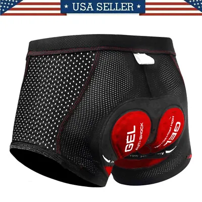 Men Downhill Underwear MTB Mountain Bike Short Pants 5D Gel Pad Cycling Shorts • $14.99