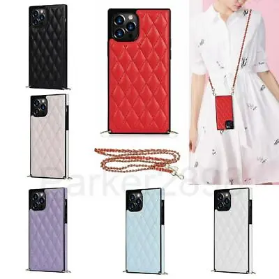 Case For IPhone 14 13 12 11 Pro Plus XR XS Max 8 7 Crossbody Chain Leather Cover • $32.99