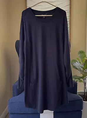 ATHLETA • Women's Black Sweatshirt Dress Plus Size 1X • $34.50