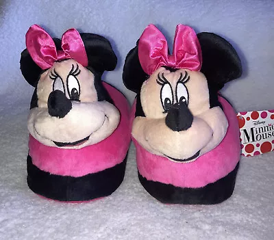 New Disney Minnie Mouse Slippers For Girls Size: M/L • $7.99