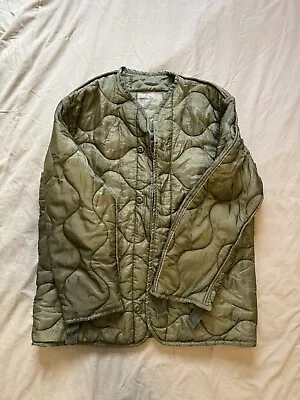 USGI Military M65 Field Jacket Coat Liner  M-65 Quilted OD Size Small-Regular • $30