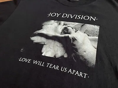 VTG Mens Joy Division Love Will Tear Us Apart Punk Rock Gothic Anvil T Shirt L • $59.99