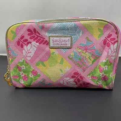 Lilly Pulitzer For Estee Lauder Dragonfly Snapdragon Zippered Clutch Makeup Bag • $25