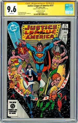 $359.99 • Buy CGC SS 9.6 SIGNED George Perez Classic Cover Art JLA 217 ~ Batman Wonder Woman