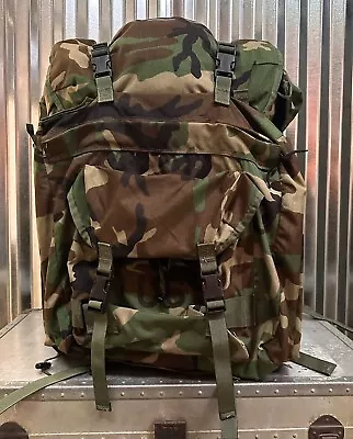 US Military CFP 90 Backpack Rucksack Woodland Camo Combat Patrol Pack Field NOS • $150