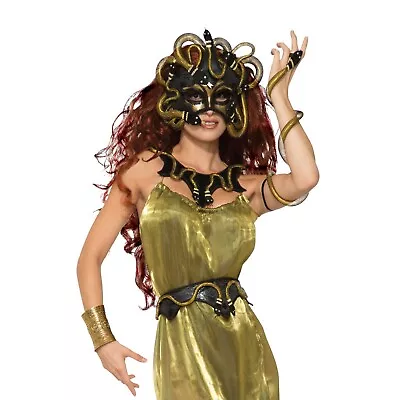 £9.99 • Buy Snake Belt Medusa Goddess Halloween Fancy Dress Costume Gold Snakes Accessory