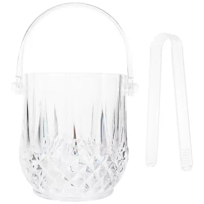 Acrylic Ice Bucket With Tong For Parties And Bars • £12.39