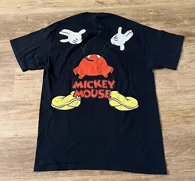 Disney Mickey Mouse Double Sided Shirt Head Through Disneyland Sz Medium • $14.99