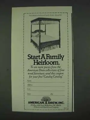 1978 American Drew Lennox Court Tester Bed Ad • $19.99