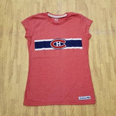 Montreal Canadiens NHL Hockey Bulletin Red Shirt ~ Women's Medium M • $10.37