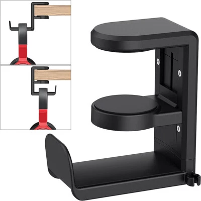 $17.90 • Buy 360° PC Gaming Headphone Headset Earphone Stand Hook Hanger Holder Under Desk