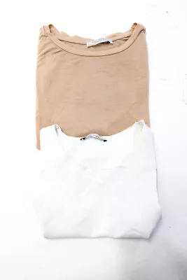 Zara Womens Tees T-Shirts Tank Top Beige Size S L Lot 2 • $34.01