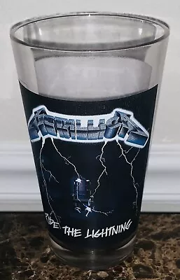 Metallica Ride The Lightning Pint Glass Limited Edition Etched Mint Condition • $99.99