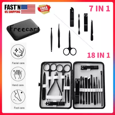 Manicure/Pedicure Set Nail Clippers Cleaner Cuticle Grooming Kit Nail Care Tool • $10.77